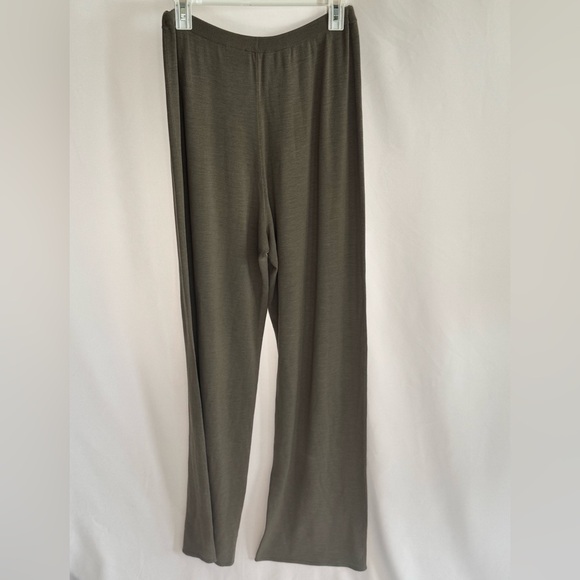 Eileen Fisher Women Sz Medium Silk Blend Wide Leg Pants Brown/Gray - Picture 5 of 8